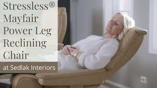 Stressless® Mayfair Power Leg Reclining Chair [upl. by Attenaej]