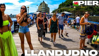 LLANDUDNO Wales  Full PIER Tour [upl. by Suehtomit]