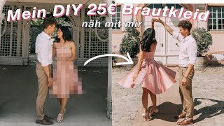 MEIN Brautkleid für 25€ selbst genäht ich nehme euch mit [upl. by Doherty456]