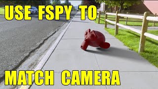 Fspy Camera Angle Match Blender Tutorial [upl. by Aicnom]