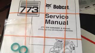 Bobcat 773 Hydraulic Control Valve Leak Repair part 1 [upl. by Bunch703]