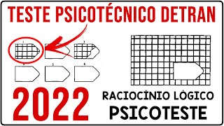 TESTE PSICOTÉCNICO DETRAN 2022 [upl. by Soelch]