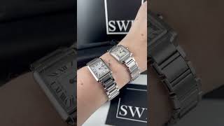 Cartier Tank Francaise and Tank Must Steel Ladies Watches Review  SwissWatchExpo [upl. by Nnaear842]