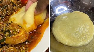 Cassava amp Plantain FUFU 2 easy ways [upl. by Toomay]