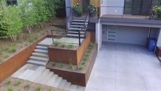 Edina Project corten steel walls and bluestone [upl. by Schramke849]