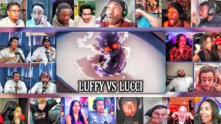 One Piece Episode 1100 Reaction Mashup  Luffy VS Lucci  Vegapunk tells about Luffys Devil Fruit [upl. by Eihctir430]