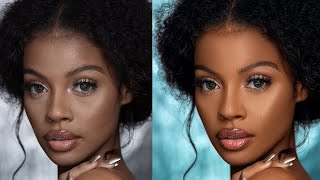 How To Retouch Skin In 10 Minutes for Beginners Using Frequency Separation  Photoshop Tutorial [upl. by Vanzant]