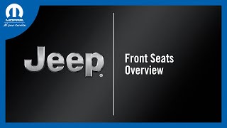 Front Seats Overview  How To  2024 Jeep Grand Cherokee L [upl. by Adekan]