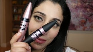 Maybelline Lash Sensational Luscious Mascara vs Maybelline Lash Sensational Mascara [upl. by Murtagh]