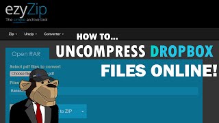 How To Uncompress Dropbox Files Online StepByStep Guide [upl. by Iderf]