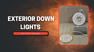 Exterior Down light  How To Install Soffit Lights [upl. by Durrace]