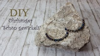 Schmuck selber machen 💋 Superschöne OHRRINGE Creolen [upl. by Ariaj]