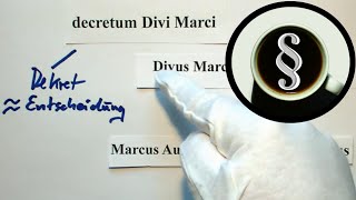 Latein im Recht decretum Divi Marci [upl. by Bogart]