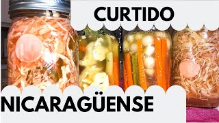 COMO HACER CURTIDOENCURTIDO CHILERO ESCABECHE NICARAGÜENSE [upl. by Warfeld]