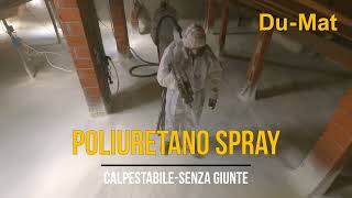 ISOLAMENTO SOLAIO CON POLIURETANO SPRAY DUMAT SRL ORIGINAL [upl. by Eeldivad]