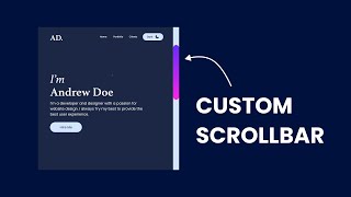 How To Create Custom Scrollbar Using CSS In Just 2 Minutes  Website Scrollbar Design [upl. by Lias]