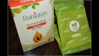 Banjaras Multani Mitti Papaya Face Pack Review  Beauty Express [upl. by Faith]