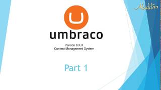 Umbraco CMS  Building website Part 1 [upl. by Aleyam731]