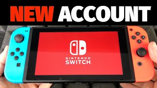 How to Create a New Nintendo Switch User amp Account on Set Up [upl. by Clarabelle668]