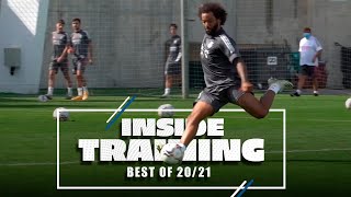 BEST GOALS SKILLS amp SAVES  Real Madrid training 202021 [upl. by Atinyl]