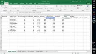 How to grade rank and give Remarks in Excel [upl. by Yllim]