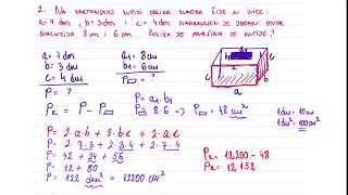 Površina kocke i kvadra zadaci za 4 razred [upl. by Gunar]