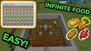 SIMPLE 121 FULLY AUTOMATIC CROP FARM TUTORIAL in Minecraft Bedrock MCPEXboxPS4SwitchWindows10 [upl. by Madalyn529]