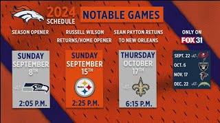 Broncos 2024 schedule released [upl. by Ylac]