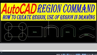 Region command How to create region Use of region in drawing autocadautocadinhindi autocadd [upl. by Ikcaj]