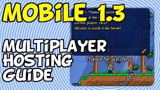 Terraria Mobile  Guide to Multiplayer Server Basics iOS Android Amazon [upl. by Kcirdehs796]