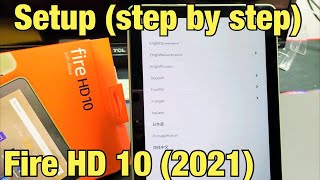 Fire HD 10 Tablet 2021 How to Setup step by step [upl. by Einaled757]