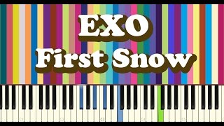 EXO  첫눈First Snow piano cover [upl. by Esnofla]