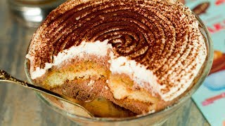 Le dessert vedette de vos repas  le plus fabuleux « TIRAMISU » en verrines  ǀ SavoureuxTV [upl. by Felecia]