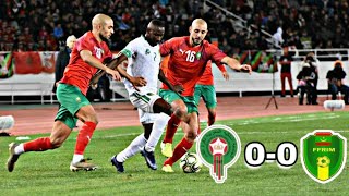 MAROC VS MAURITANIE ÉLIMINATOIRE CAN2021 [upl. by Eisele]