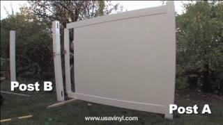 Vinyl Privacy Fence Installation from wwwusavinylcom [upl. by Sidonius]