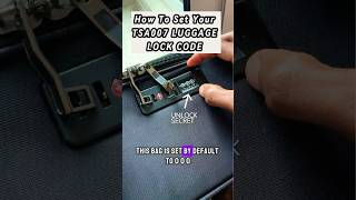 How To Set Your TSA007 Luggage Lock Code 🔒 tsa007 luggage travellers [upl. by Oringa]