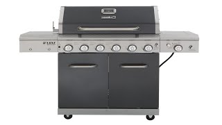 REVIEW NEXGRILL Deluxe 6 Burner Gas Grill  Pigskin Barbeque [upl. by Aernda]