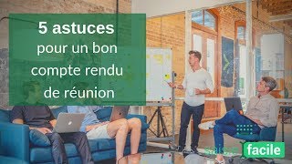 RÉUNION  COMMENT FAIRE UN BON COMPTE RENDU  💯📝 Nos 5 astuces [upl. by Newnorb]