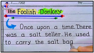 The Foolish Donkey Story  Moral Story  The Merchant and The Donkey Story  Story Writing [upl. by Britta727]