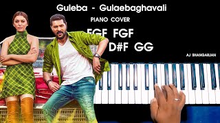 Guleba  Gulaebaghavali Song Piano Cover with NOTES  AJ Shangarjan [upl. by Anirahc635]