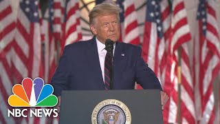 Watch President Trumps Full Speech At The 2020 RNC  NBC News [upl. by Acire]