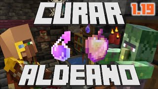 💊 como CURAR ALDEANOS zombies en minecraft 120 [upl. by Norbie]