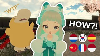 quotHow do you speak so many languagesquot  VRChat [upl. by Attiuqal725]