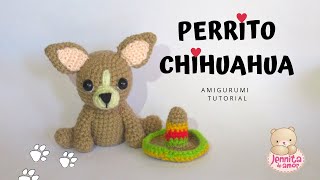 PERRITO CHIHUAHUA Amigurumi Tutorial Paso a Paso Patrón en Descripción [upl. by Lifton]