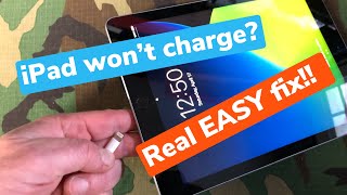 iPad not charging or Loose port DIY Real EASY fix  Save your  iPhone too [upl. by Eileme]