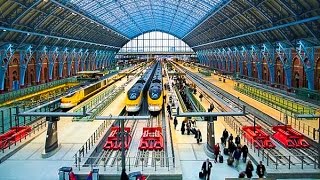 A Walk Through St Pancras International Railway Station London [upl. by Slavin]