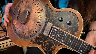 Unboxing The “MAVIS” from Mule Resophonic Guitars [upl. by Yob]