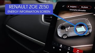 Renault ZOE ZE50 Energy Information Screen [upl. by Castle675]