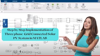 STEP By STEP Implementation of Three Phase Grid Connected Solar PV System in MATLAB [upl. by Kcirdet]