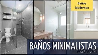 Baños Minimalistas 2023  Estilo de Baños Modernos 2023 [upl. by Awra]